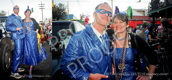 NOLA 2006 blue tarp wear